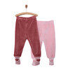 2li Kadife Çoraplı Pantolon Kız Bebek
