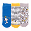 Snoopy 3lü Soket Çorap Erkek Bebek