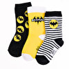 Batman 3lü Soket Çorap Erkek Bebek