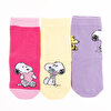 Snoopy 3lü Soket Çorap Kız Bebek