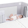 Next2Me Forever Anne Yanı Asansörlü ve Yüksekliği Ayarlanabilir Beşik Ash Grey