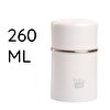 Paslanmaz Çelik Beyaz Bebek Mama Saklama Termosu 260 ml