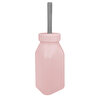 Şişe + Pipet Pinky Pink Powder Grey