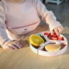 Puzzle Mama Tabağı Pinky Pink Powder Grey