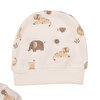 Yenidoğan Hayvanlar Baskılı Erkek Tulum-Şapka Erkek Bebek