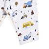 Uzun Kol Gömlek Yaka Araç Desenli Pijama Takımı