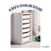 Çocuk Oyuncak Dolabı 6 Çekmeceli Beyaz