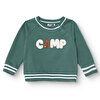 Erkek Bebek Camp Life Sweatshirt Bisiklet Yaka Uzun Kol