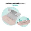 Katlanır Silikon & Kumaş Mama Önlüğü Powder Pink