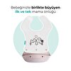 Katlanır Silikon & Kumaş Mama Önlüğü Powder Pink