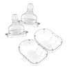 Silikon Biberon Emziği 2li + Saklama Kutulu