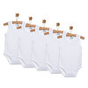 5li Beyaz Body Atlet Unisex