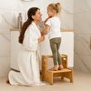 Ahşap Montessori Yükseltici Basamak Naturel