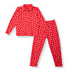 Anne Mini Me Pijama Takımı İnterlok Kapüşonlu Yaka Uzun Kol Reçme Paça