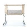 Anne Yanı Asansörlü ve Sallanabilir Bebek Beşiği Bej
