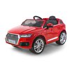 baby toys Audi Q7 12 V Akülü Araba Uzaktan Kumandalı 4*2 Kırmızı