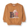 Ayıcık Baskılı Sweatshirt Erkek Bebek