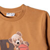 Ayıcık Baskılı Sweatshirt Erkek Bebek