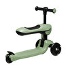 Funride oturmalı, tekerlekleri ışıklı scooter mint yeşili