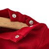 Erkek Bebek Sweatshirt Şardonlu Aslan Desenli Bisiklet Yaka Uzun Kol Bordo