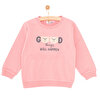 Basic Az Şardonlu Ayıcık Desenli Sweatshirt Kız Bebek