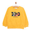 Basic Az Şardonlu Dino Baskılı Sweatshirt Erkek Bebek