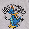 Erkek Bebek Sweatshirt Şardonlu Dinokater Desenli Bisiklet Yaka Uzun Kol