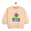 Basic Az Şardonlu Hero Baskılı Sweatshirt Erkek Bebek