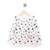 Basic Az Şardonlu Puantiye Desenli Sweatshirt Kız Bebek