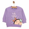 Basic Az Şardonlu Sevimli Tavşan Desenli Sweatshirt Kız Bebek