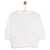 Basic Az Şardonlu Tavşan Desenli Sweatshirt Kız Bebek
