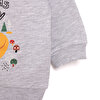 Basic Az Şardonlu Tilki Desenli Sweatshirt Kız Bebek