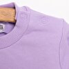 Kız Bebek Sweatshirt Şardonlu Unicorn Desenli Çıtçıtlı Uzun Kol Lila