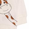 Basic Az Şardonlu Zürafa Desenli Sweatshirt Erkek Bebek