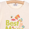 Basic Best Mom Baskılı Tshirt Kız Bebek