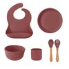 MinikOiOi BLW Set I – Silikon Fütterungsset Für Baby Led Weaning (Flussgrün)