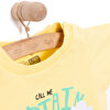 Basic Erkek Pilot Zürafa Baskılı T-Shirt Erkek Bebek