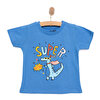 Basic Erkek Süper Dinozor Baskılı T-Shirt Erkek Bebek
