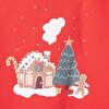 Basic Kız Az Şardonlu Kış Temalı Sweatshirt Kız Bebek