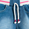 Basic Kız Bebek Lastikli Denim Şort