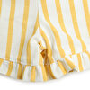 Basic Kız Bebek Sarı Çizgili Bermuda Şort Kız Bebek