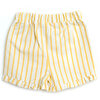 Basic Kız Bebek Sarı Çizgili Bermuda Şort Kız Bebek