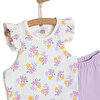 Basic Kız Çiçek Baskılı Atlet-Şort Kız Bebek
