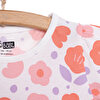 Basic Kız Çiçek Desenli T-Shirt Kız Bebek
