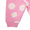Basic Kız Fermuarlı Papatya Desenli Eşofman Takımı Kız Bebek