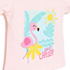 Basic Kız Flamingo Baskılı T-Shirt Kız Bebek