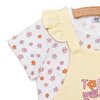 Basic Kız Good Day Baskılı Şort Salopet-Tshirt Kız Bebek