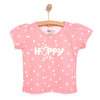 Basic Kız Happy Desenli T-Shirt Kız Bebek