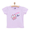 Basic Kız Kayan Yıldız Baskılı T-Shirt Kız Bebek
