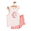 Basic Kız Kedi Baskılı Atlet-Şort Kız Bebek